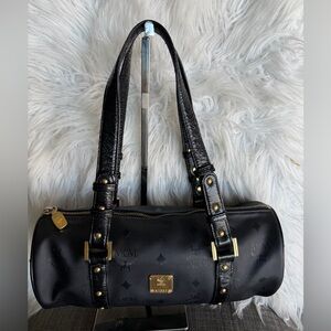 Vintage MCM Black Pappilon Bag with Gold Details